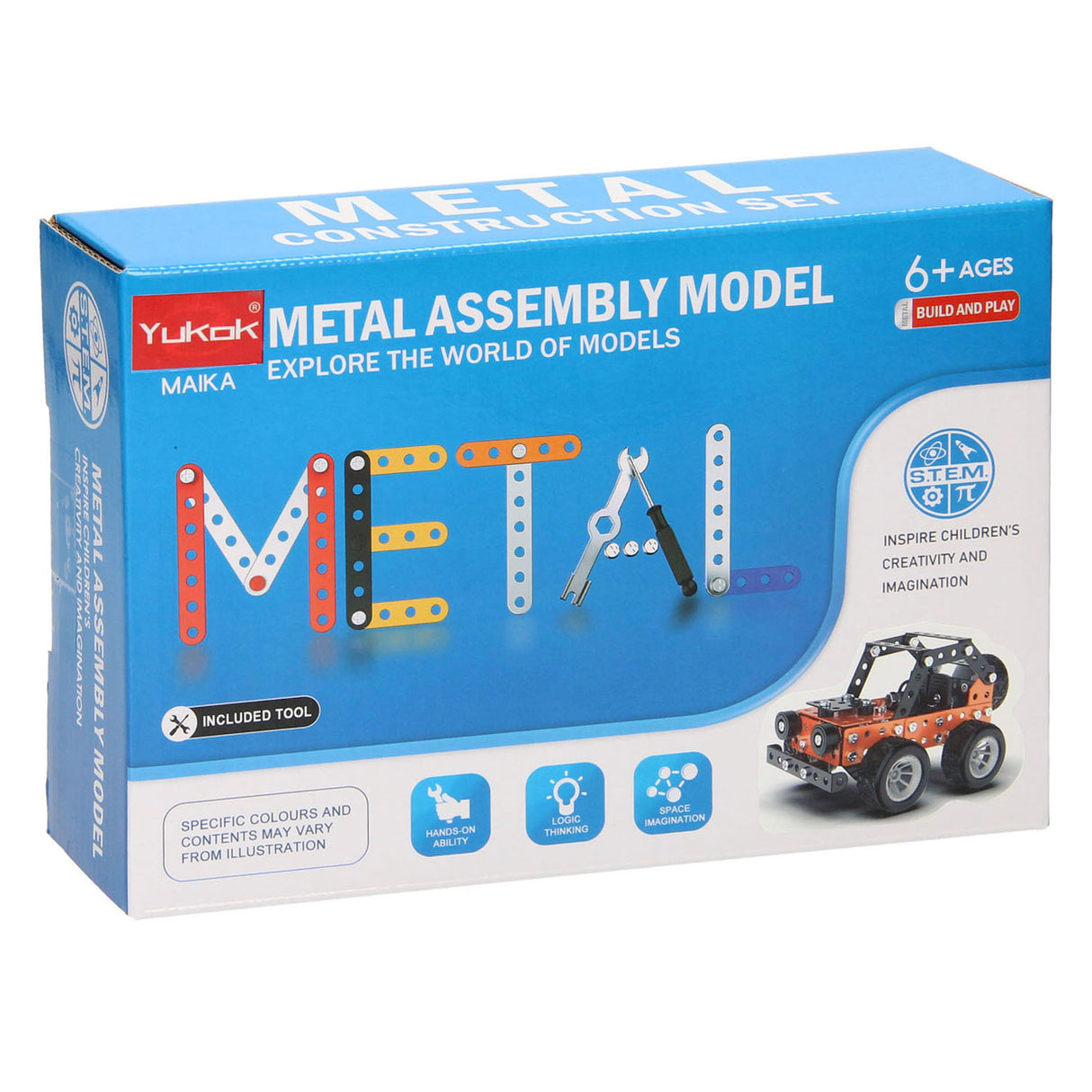 Lobbes Toys BV Metallbausatz Geländewagen, 164 Teile.