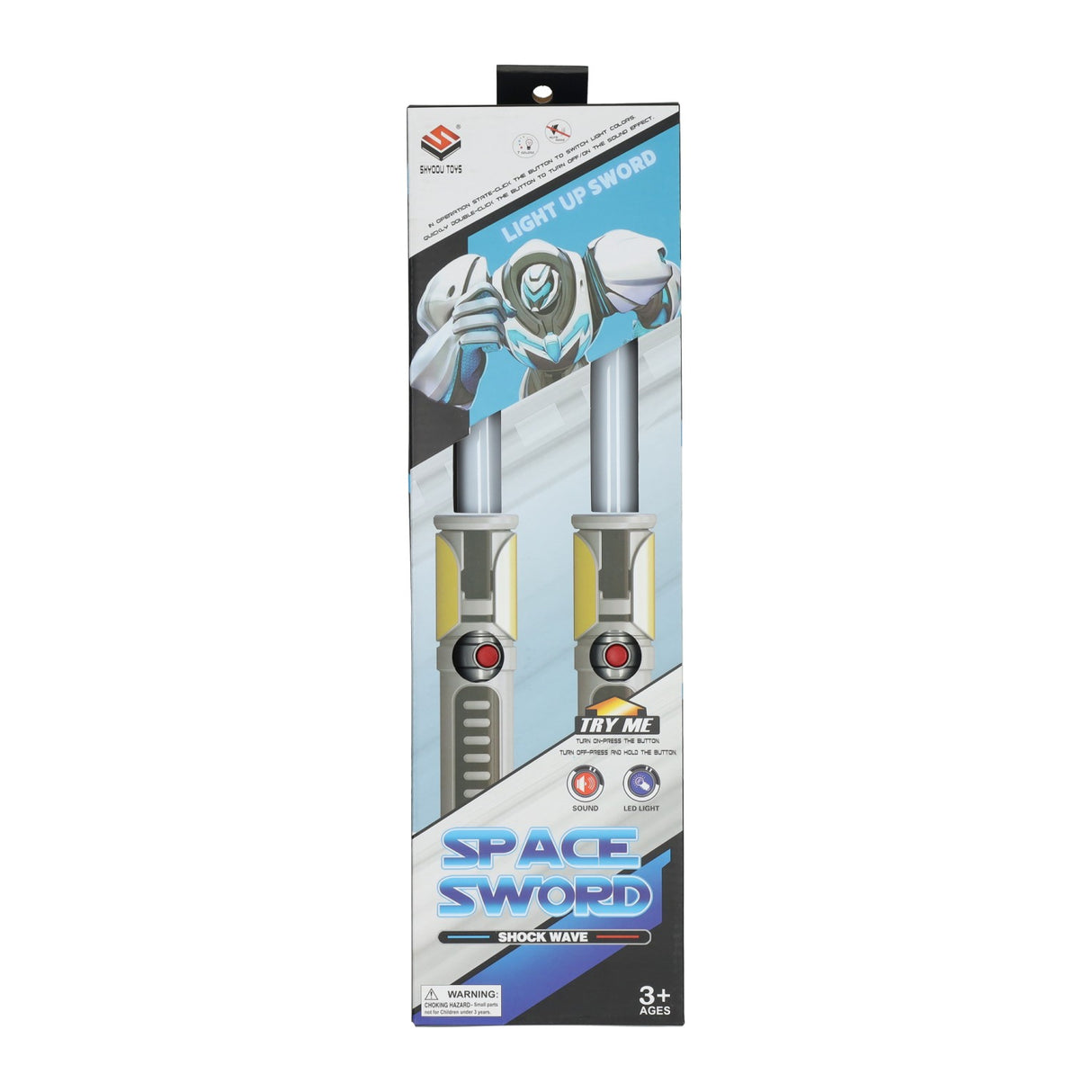 Weltraumschwert mit Licht und Ton - 2 Stk.