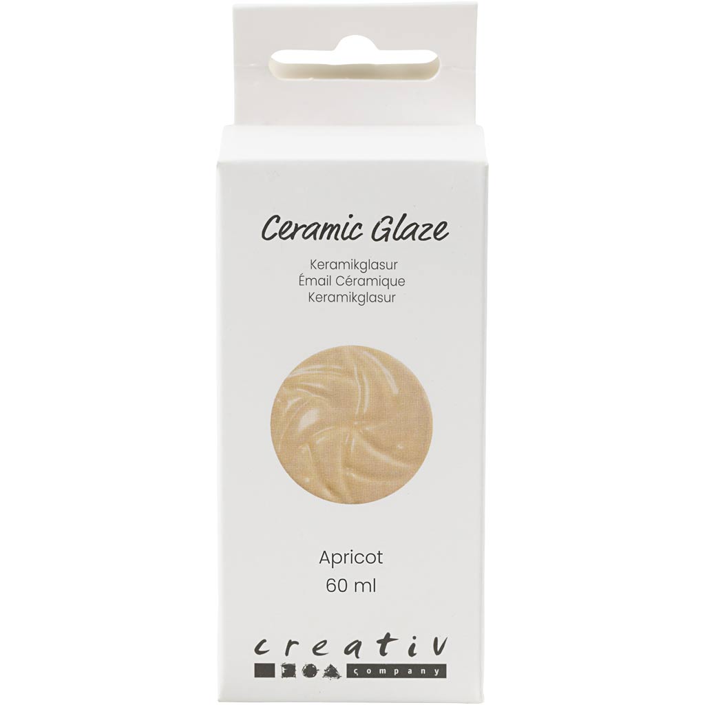Creativ Company Keramikglasur 984-1101 c deckendes Apricot – 60 ml