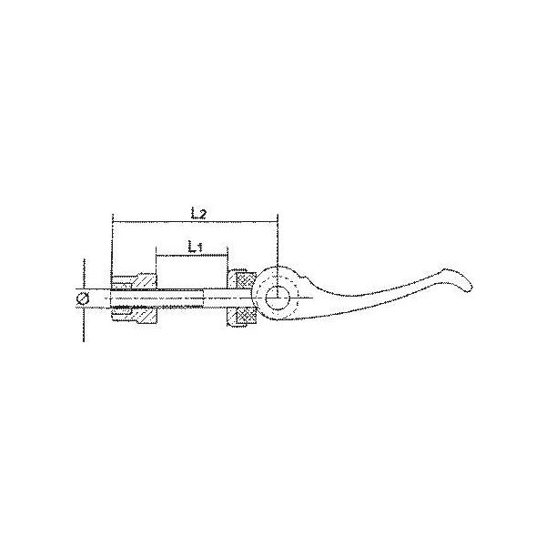 Schnellspanner Sitzputzklemme Ergotec M6x60 Schwarz
