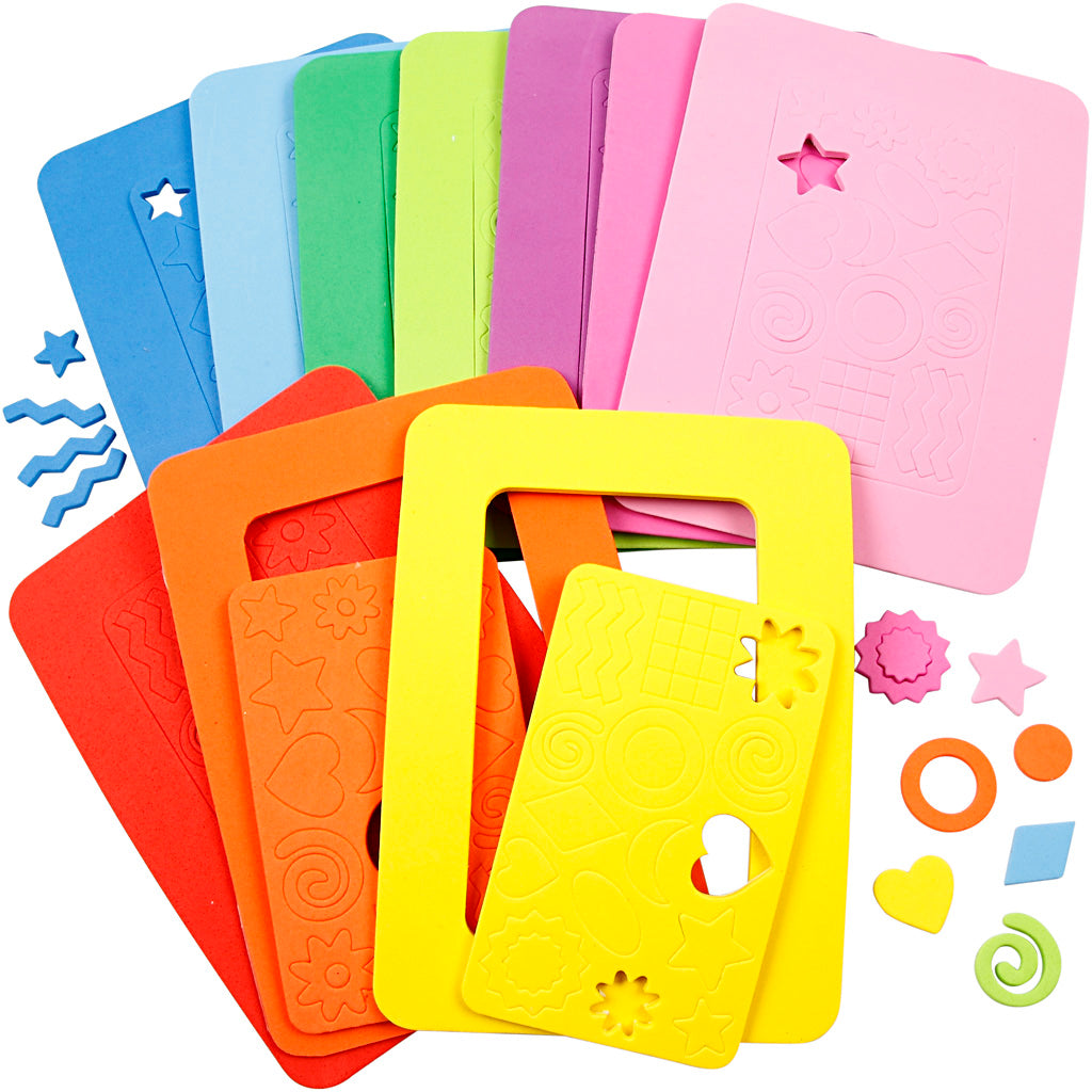 Creativ Company Eva-Schaumstoff-Fotorahmen, Größe 13 x 18 cm, 10 Teile, 1 Box