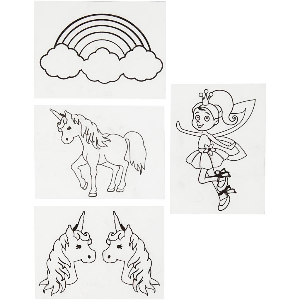 Creativ Company Schrumpffolie mit Einhorn-Motiven