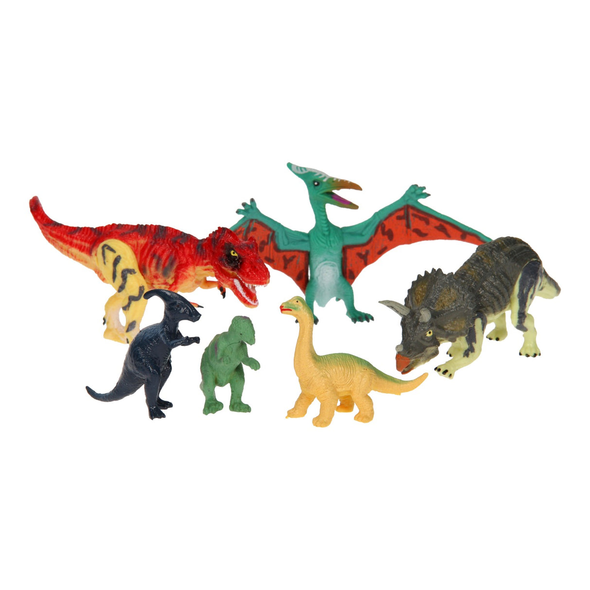 Luxuriöses Dino-Spielset, 6-teilig.