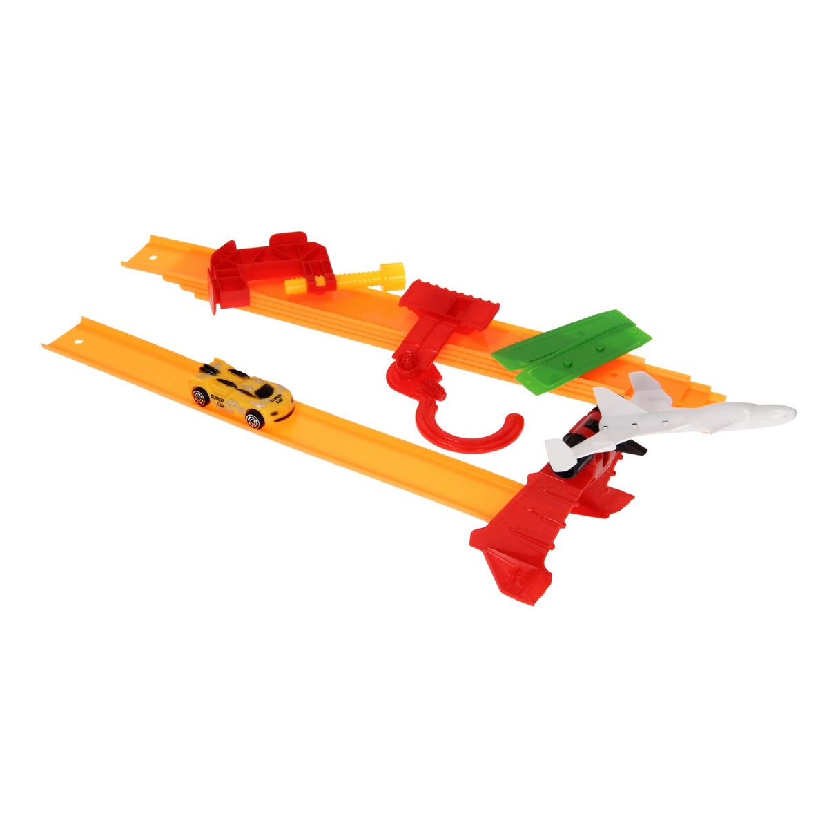 Tischstartrampe mit Flugzeug