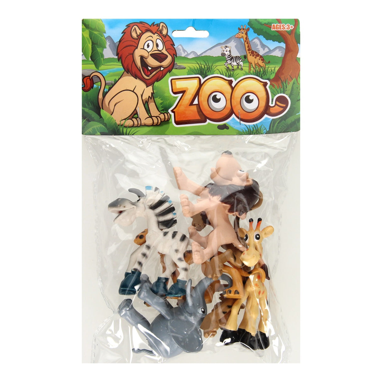 Boshaftes Wildtier-Spielset, 6-teilig.