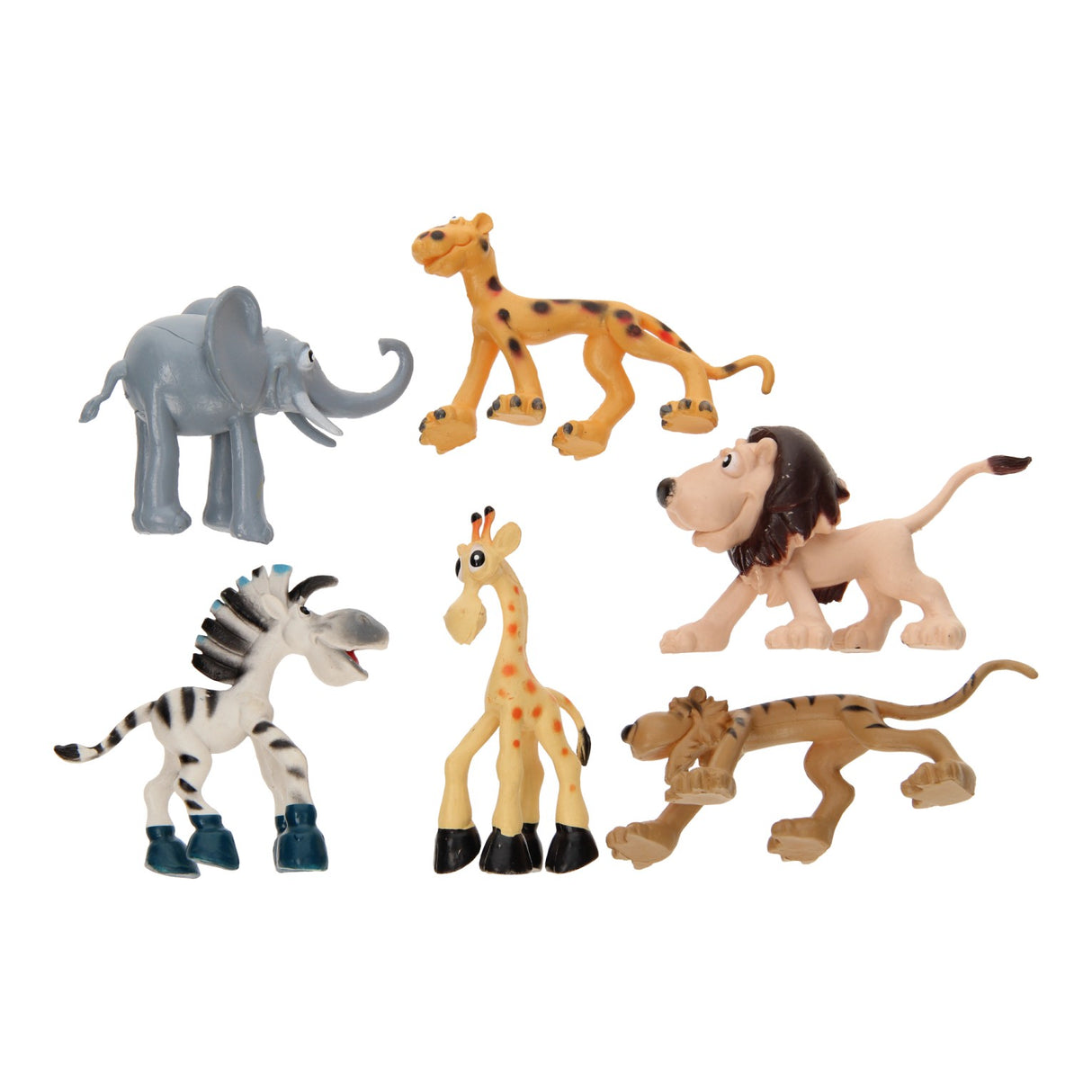 Boshaftes Wildtier-Spielset, 6-teilig.