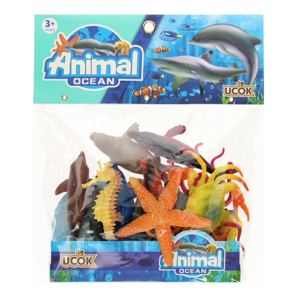 Unterwasserwelt-Spielfiguren, 12-tlg.