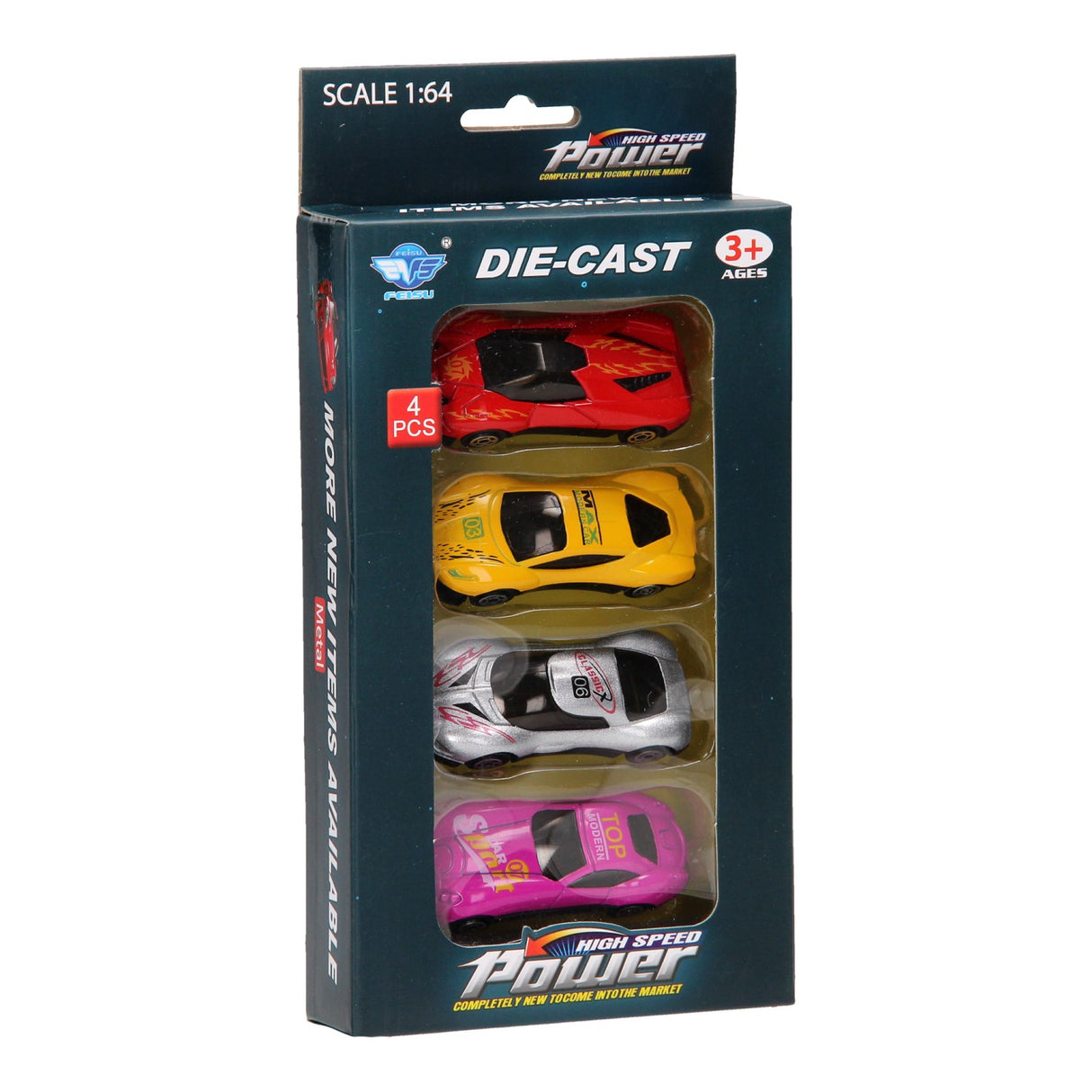 Luxusauto-Set, 4-tlg. 1:64