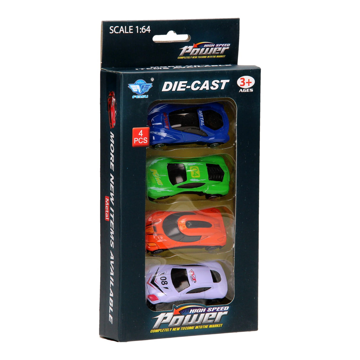 Luxusauto-Set, 4-tlg. 1:64