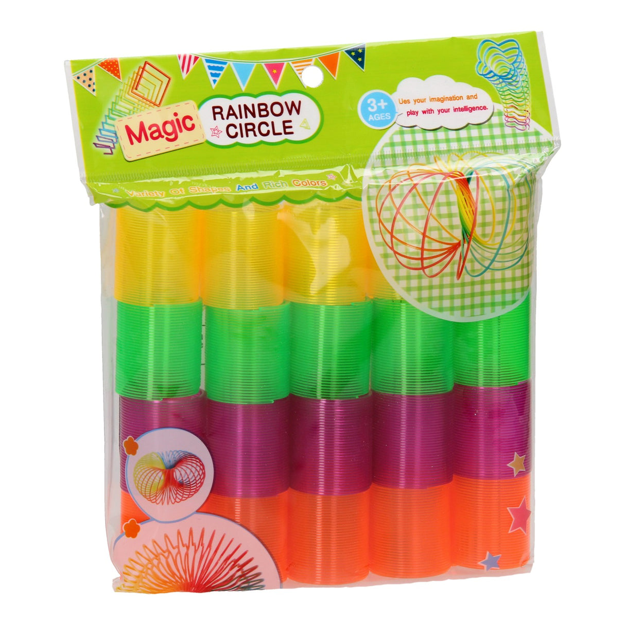 Lobbes-Spielzeug, zum Beispiel Regenbogen-Treppenfeder, 20-tlg.