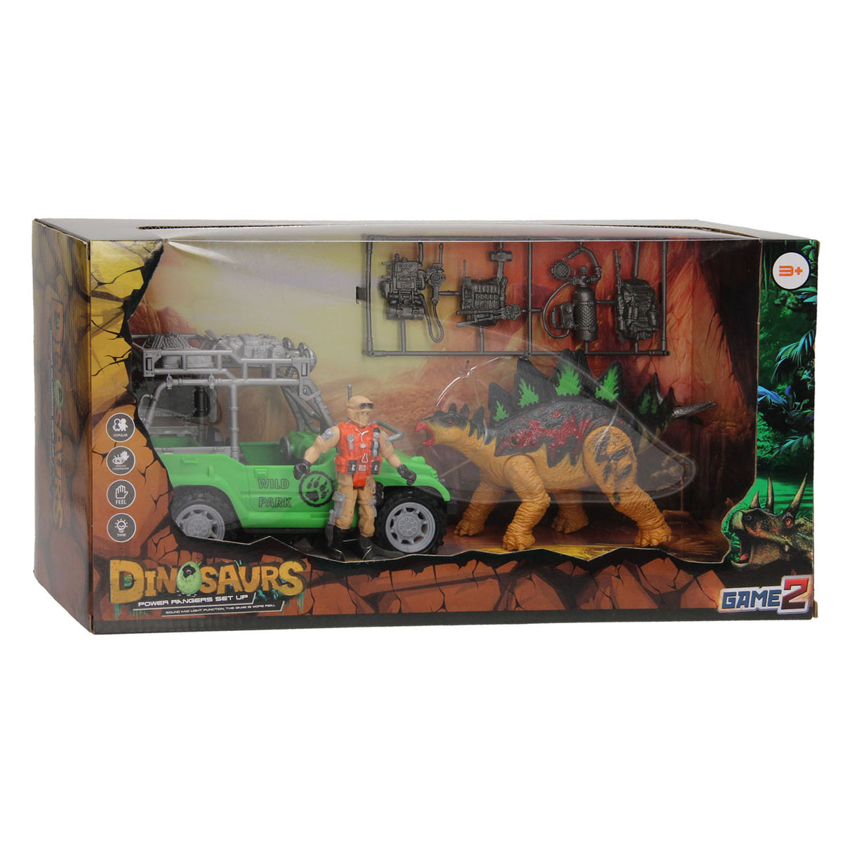 Dinosaurier-Spielset grün