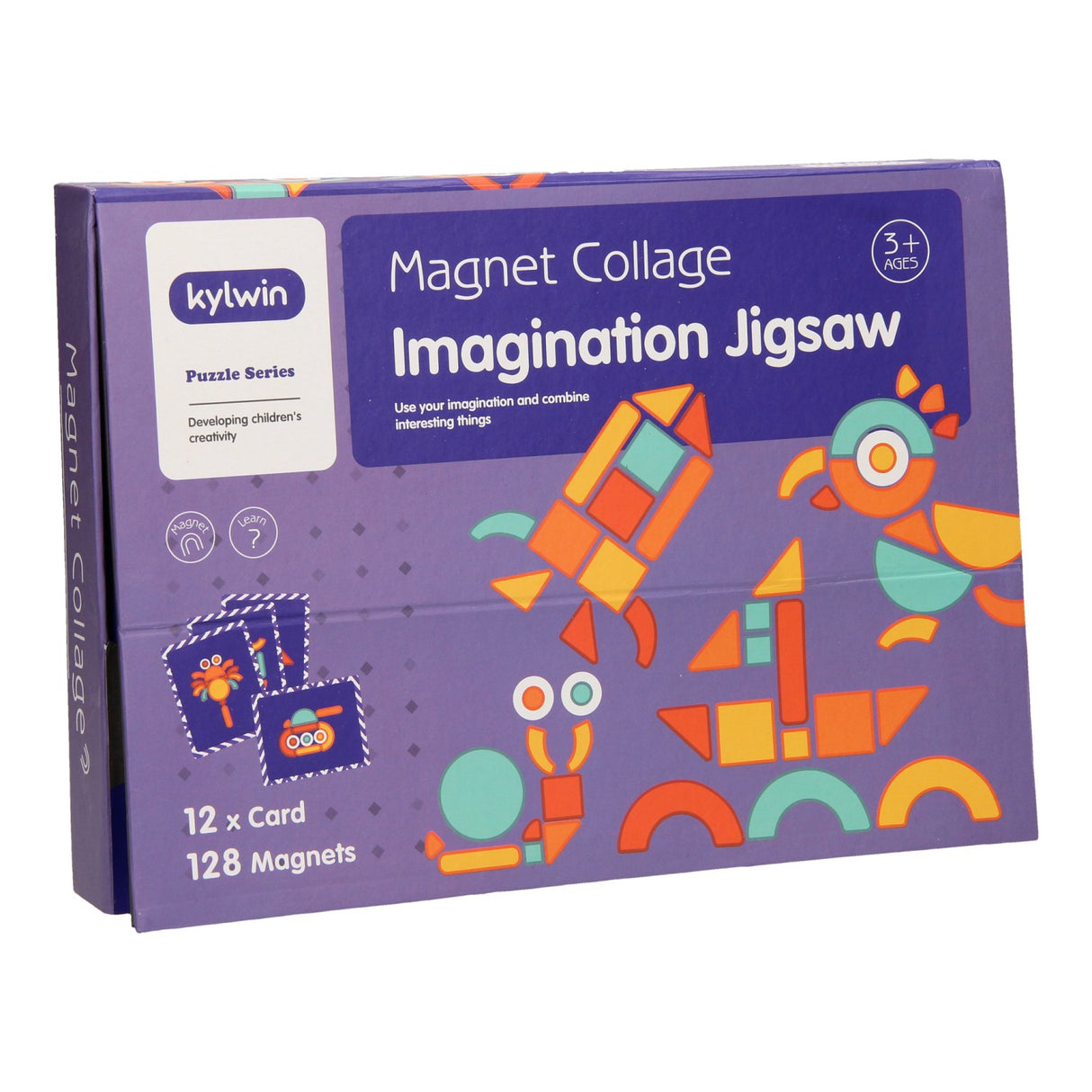 Magnetisches Formenset mit Karten, 140-tlg.
