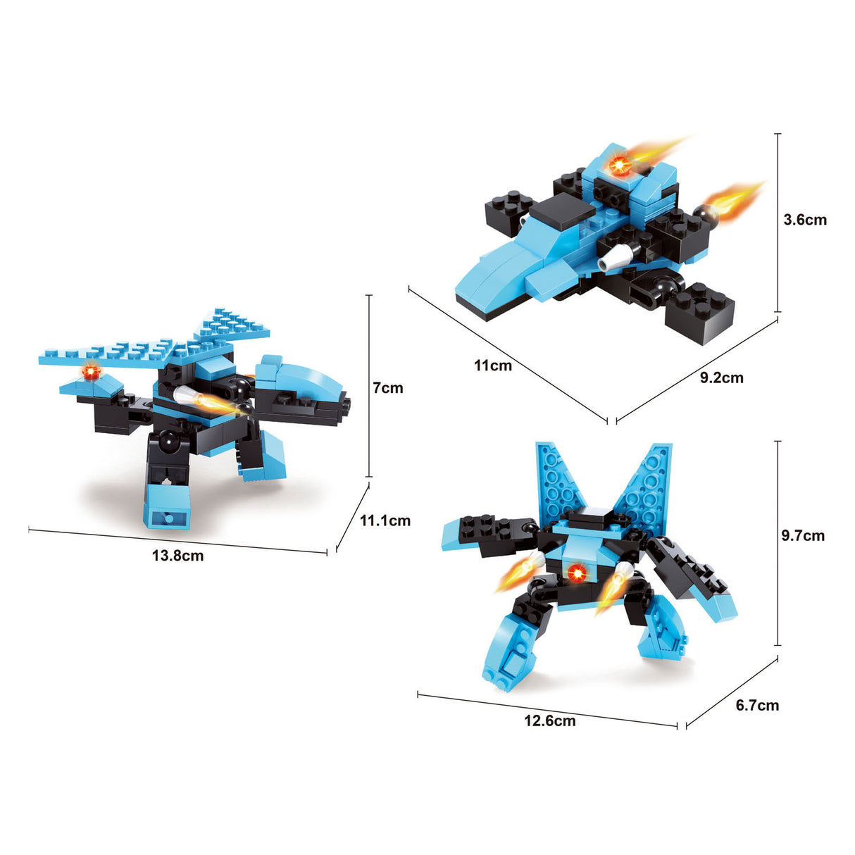 Titans Roboterbausteine Bauset 3-in-1