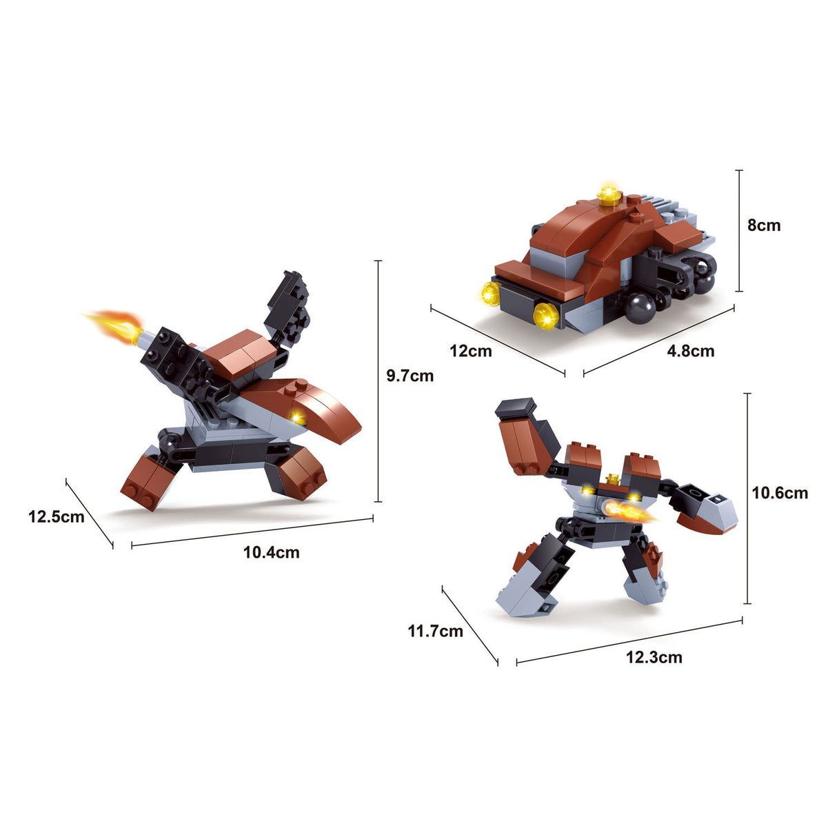 Titans Roboterbausteine Bauset 3-in-1
