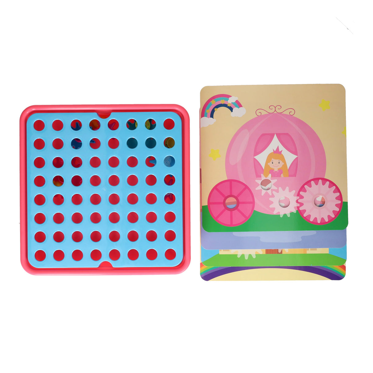 Lobbes Toys BV Zahnradset Lernspielzeug rosa 20-teilig bunt kreativ.