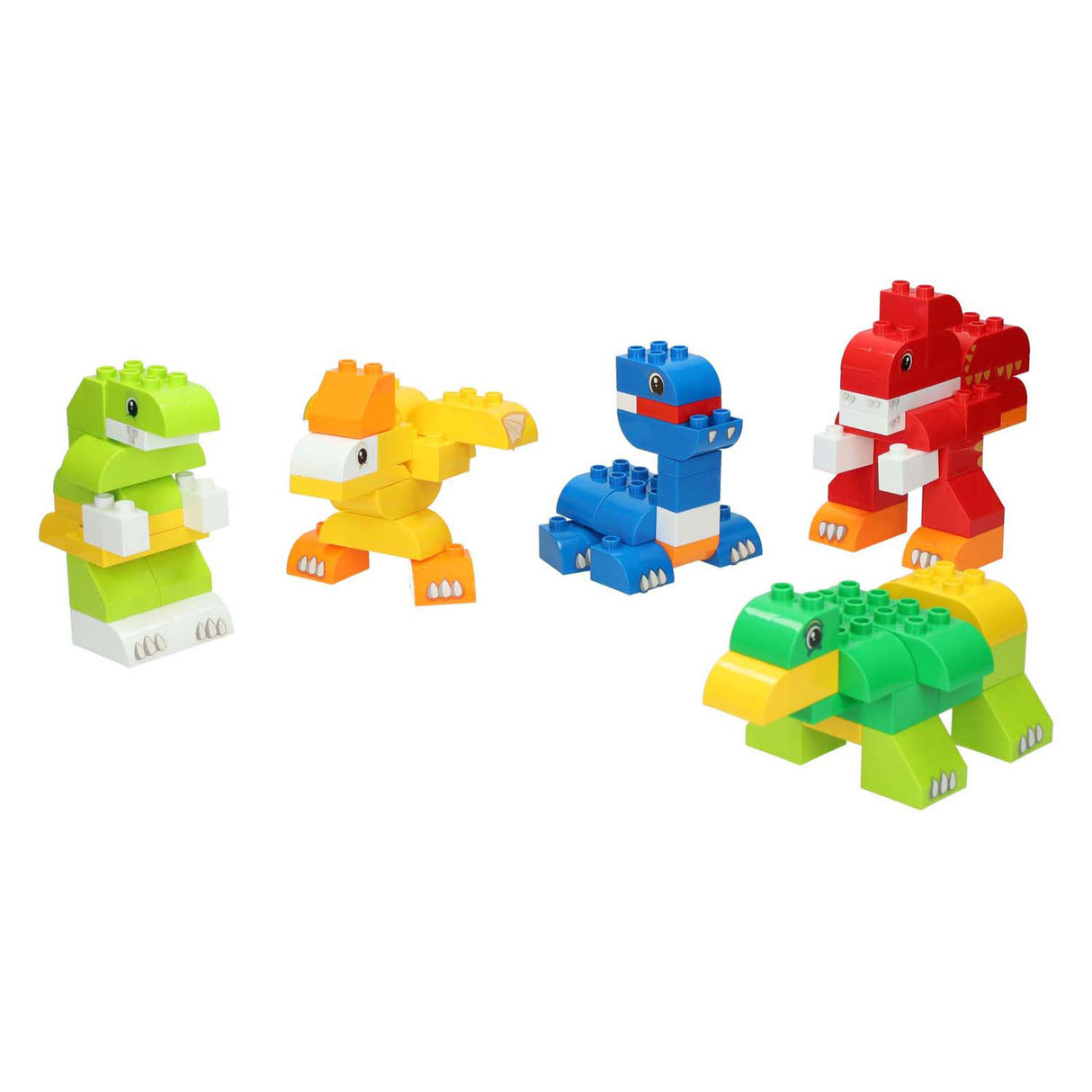 Dino-Baukasten-Bausteine in Aufbewahrungsbox – 84 Teile.