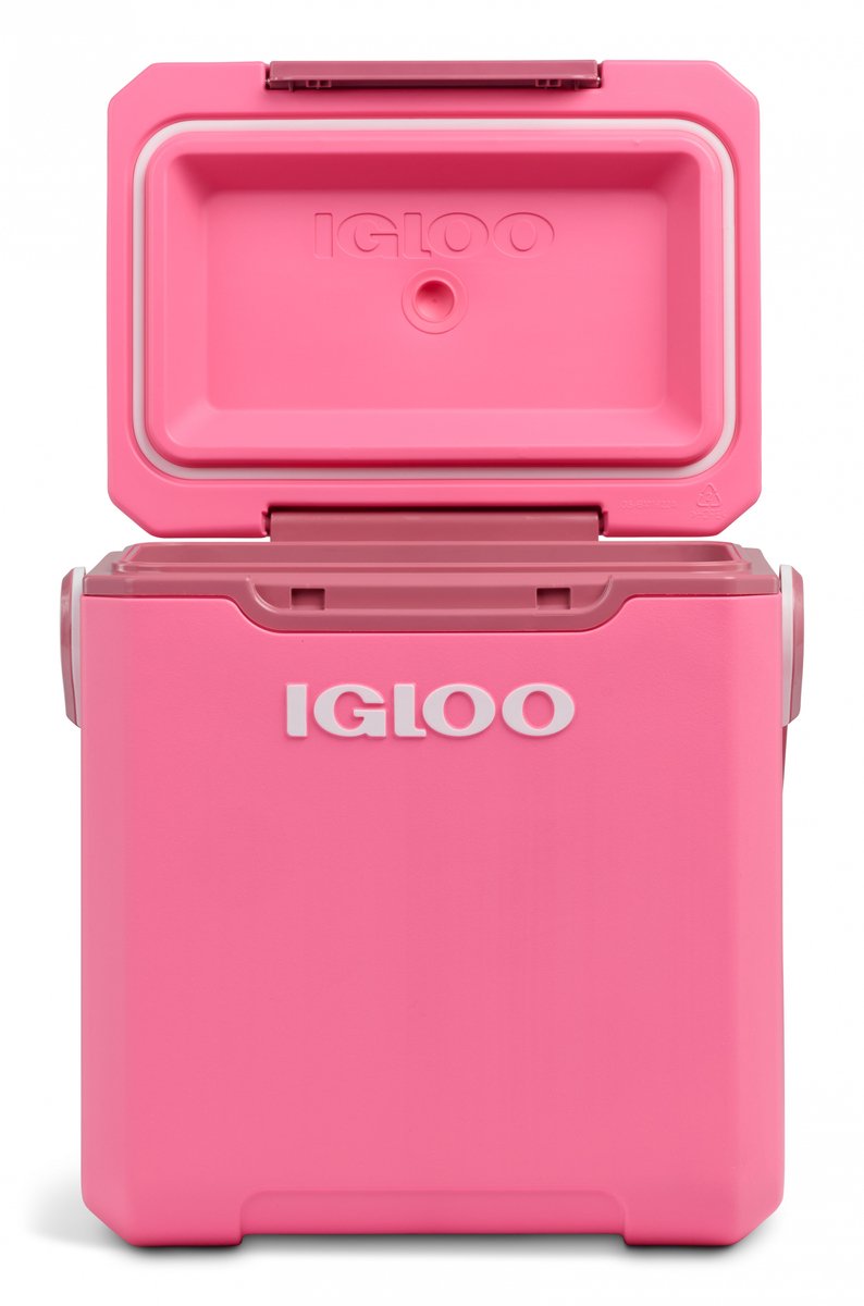 Igloo Tag-a-Long Too Highrise-Kühlbox – isoliert – auslaufsicher – Deckelverriegelung – Pink