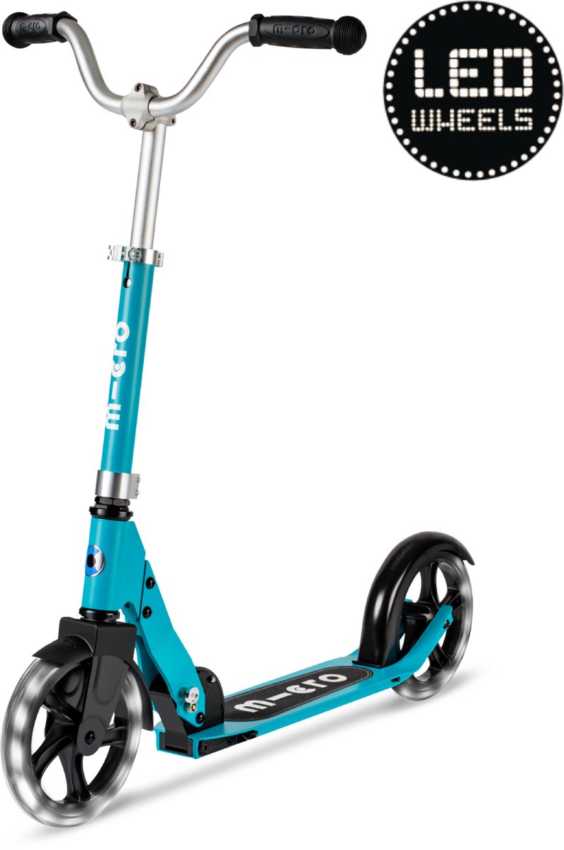 Micro cruiser led step - 2-wiel vouwstep voor kinderen 6-12 jaar met led wielen