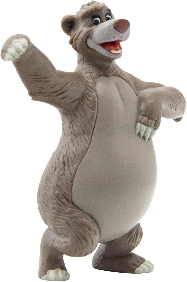 Bullyland 12381 – Disney-Dschungelbuch-Spielfigur mit Balu – lebensechte und detaillierte Gestaltung – ideal als Tortenfigur, Sammlerstück oder fröhliches Geschenk für Kinder ab 3 Jahren