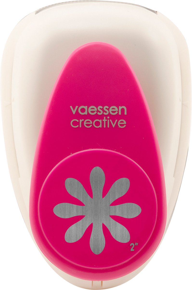 Vaessen creative pons - figuurpons - madeliefje - 5,1 x 5,1 cm