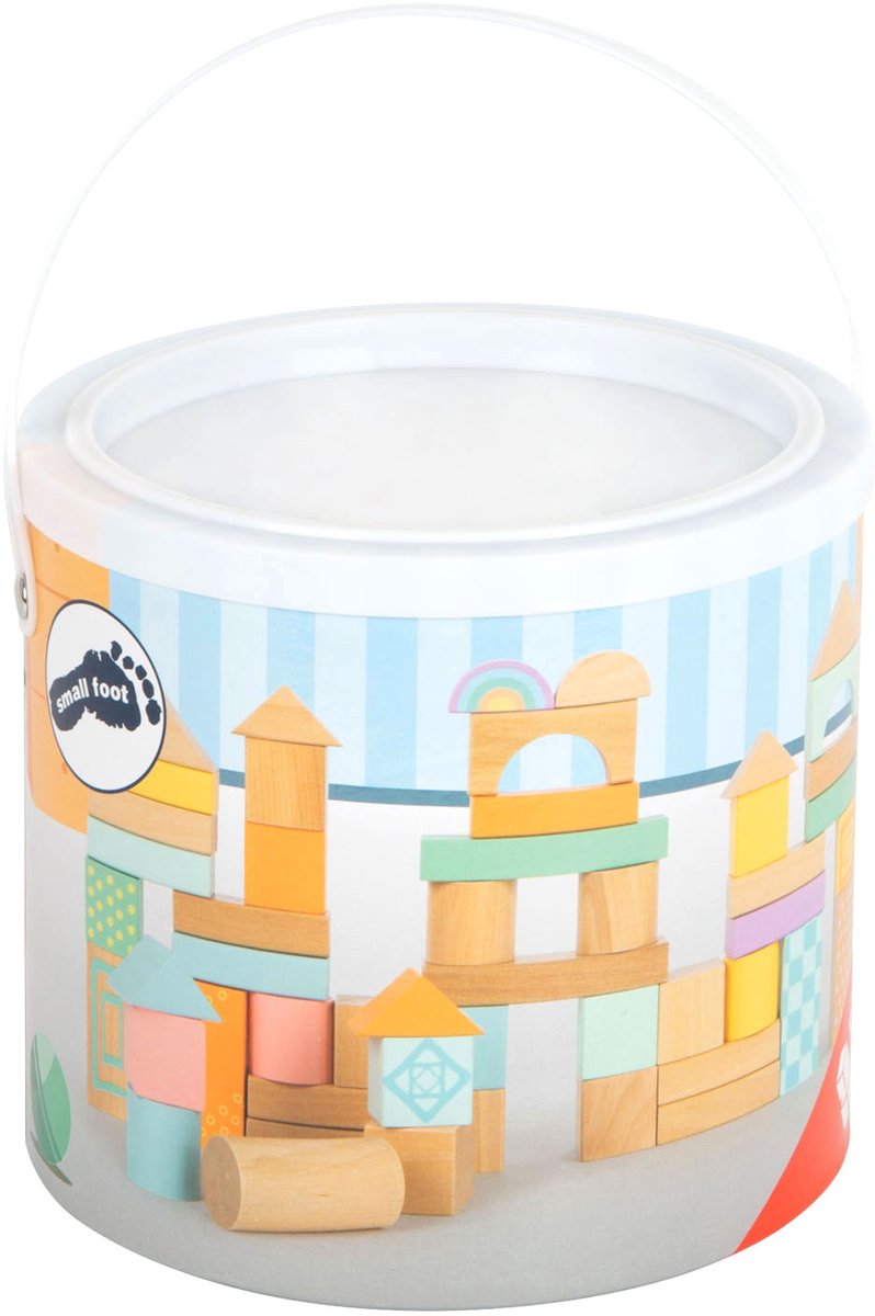 Small Foot - Holzbausteine Pastell, 50 Stk.