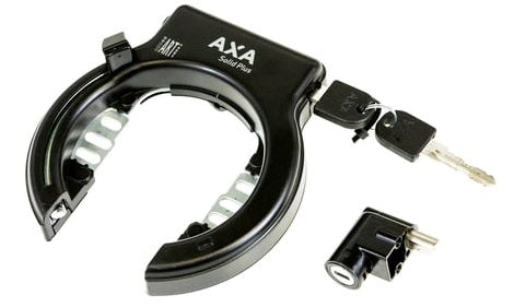 Axa Ringslot Solid Plus mit Bafang Battery Lock Black