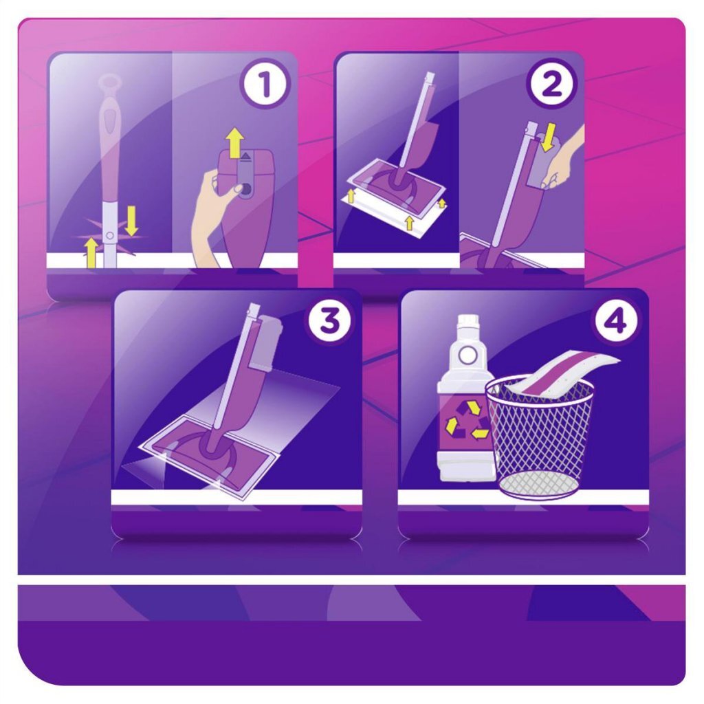 Swiffer Swiffer Wetjet Wischsystem Lila