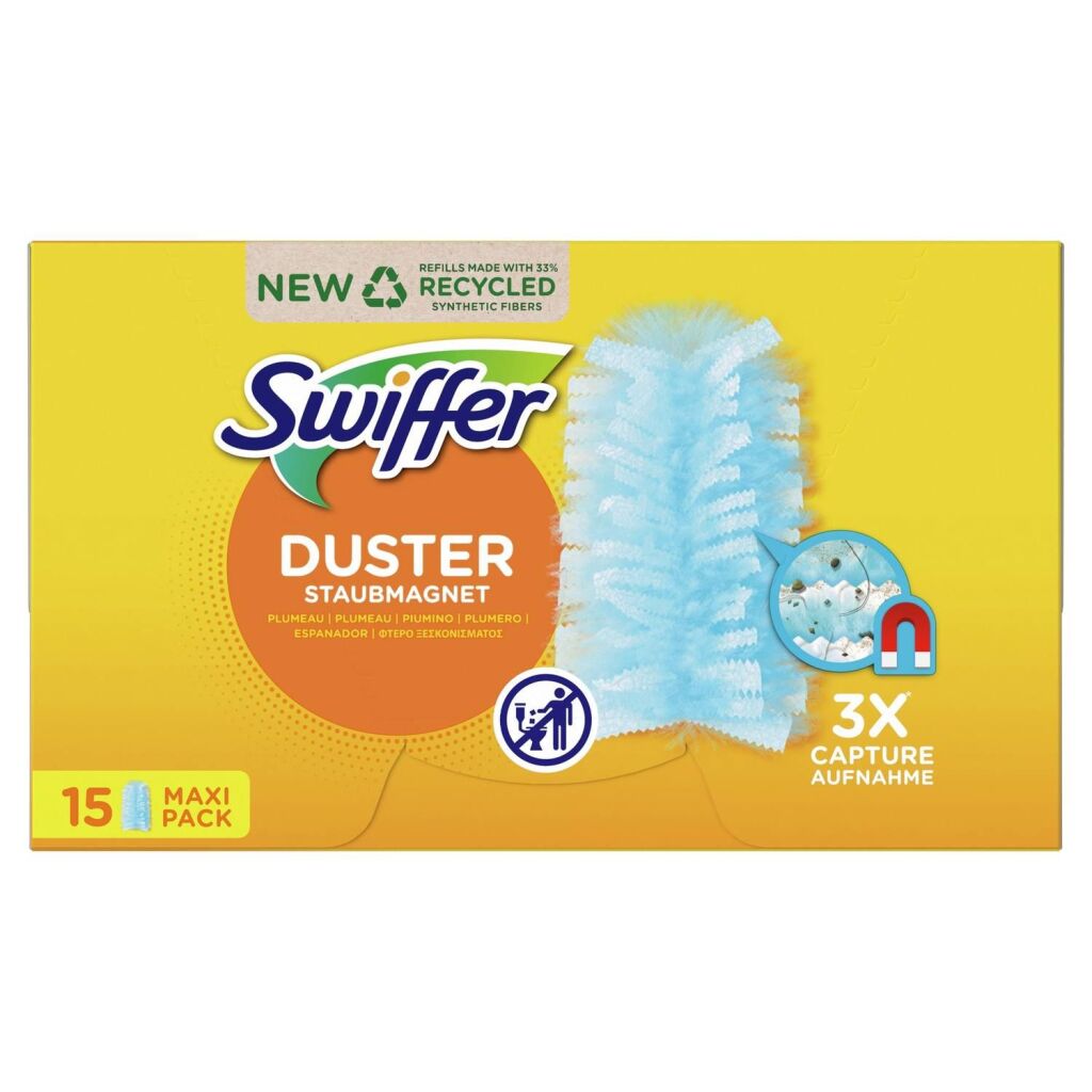 Swiffer Staubwedelfalle und Staubschutztücher, 15 Stück