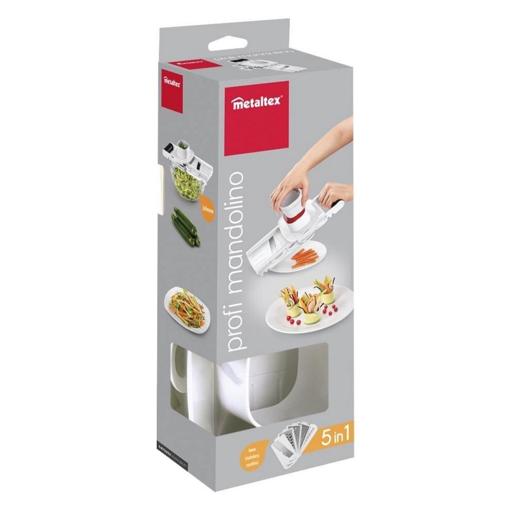 Metaltex Profi Mandolino 5in1 Reibe weiß