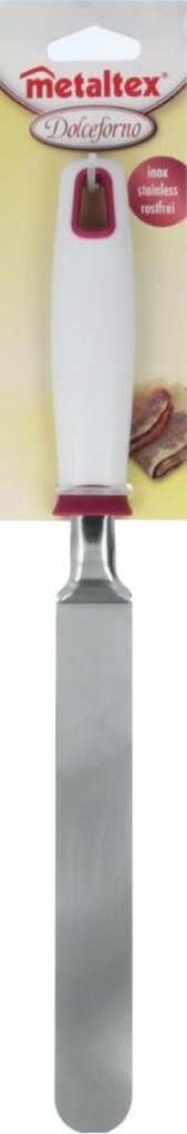 Metaltex flexibler Spatel Dolceforno 34 cm Edelstahl weiß rot silber