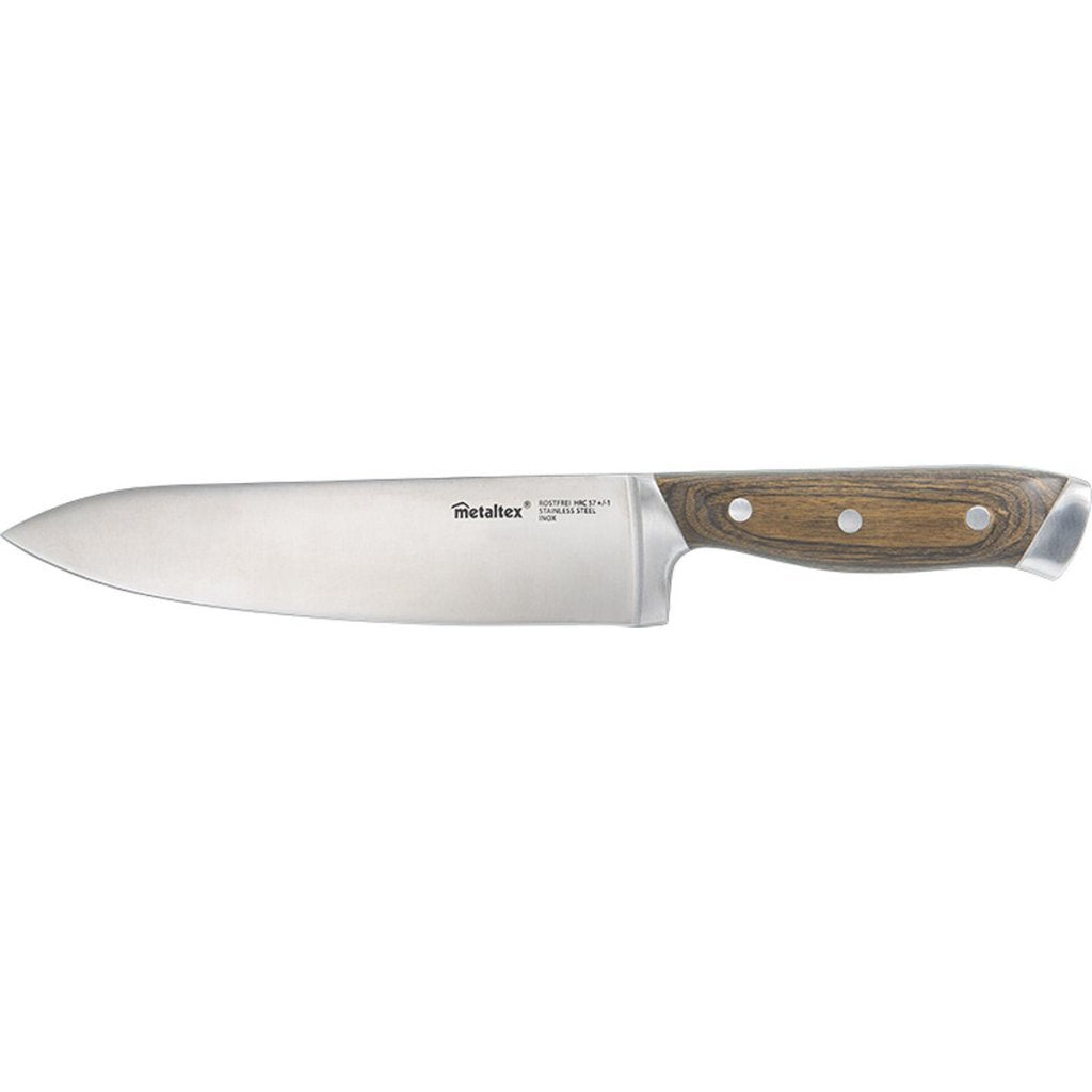 Metaltex Heritage Kochmesser mit Holzgriff 34 cm