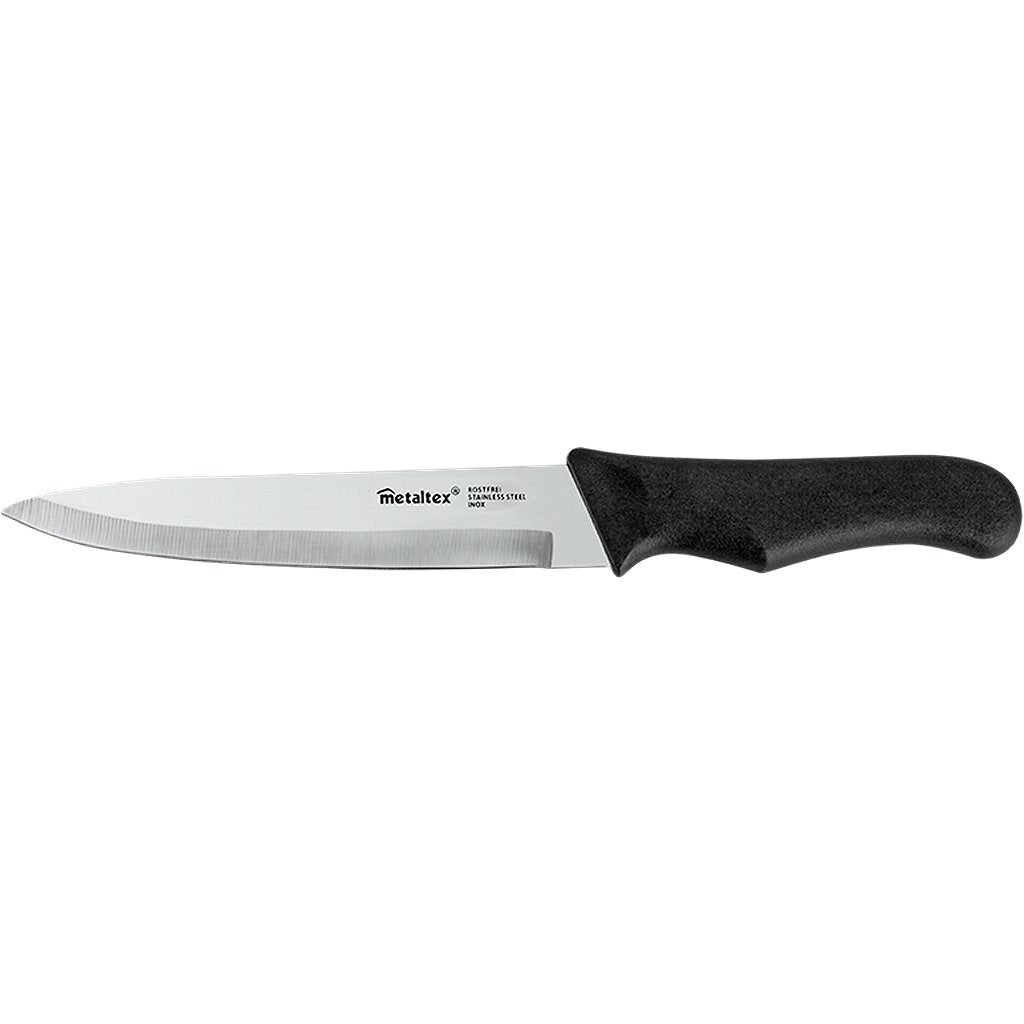 Metaltex Basic Line Kochmesser 28 cm aus schwarzem Edelstahl