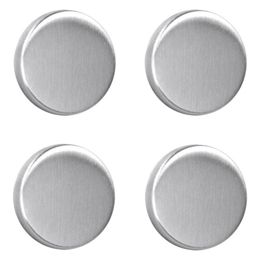Metaltex Magnete rund 4 Stück Edelstahl
