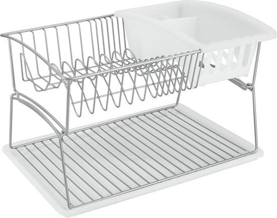 Tomado-Metaltex Tomado-Metaltex Silber Abtropffläche 45x31x28cm 2 Etagen