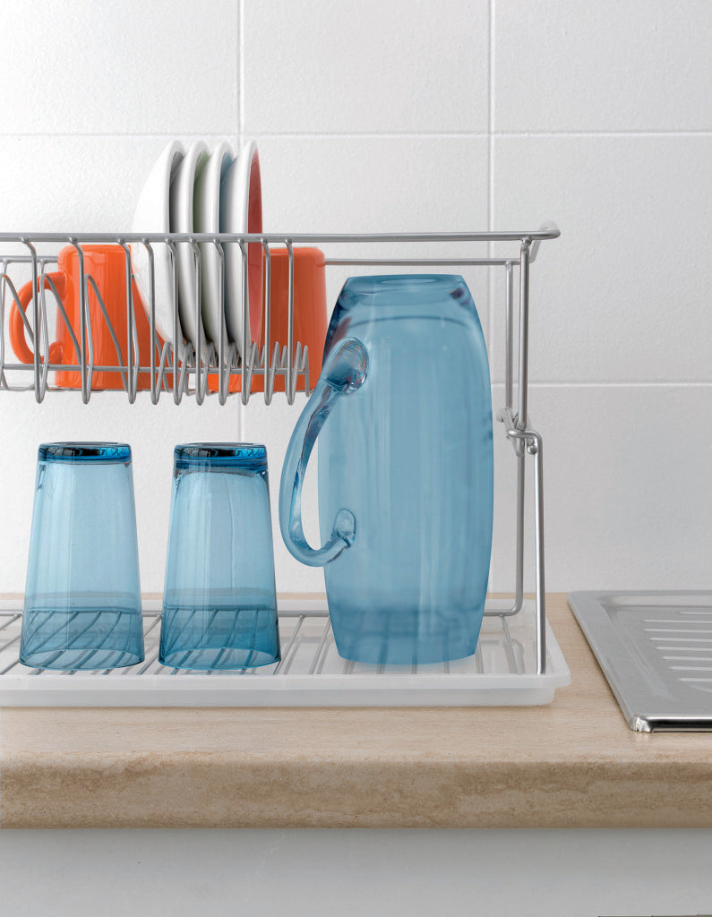 Tomado-Metaltex Tomado-Metaltex Silber Abtropffläche 45x31x28cm 2 Etagen