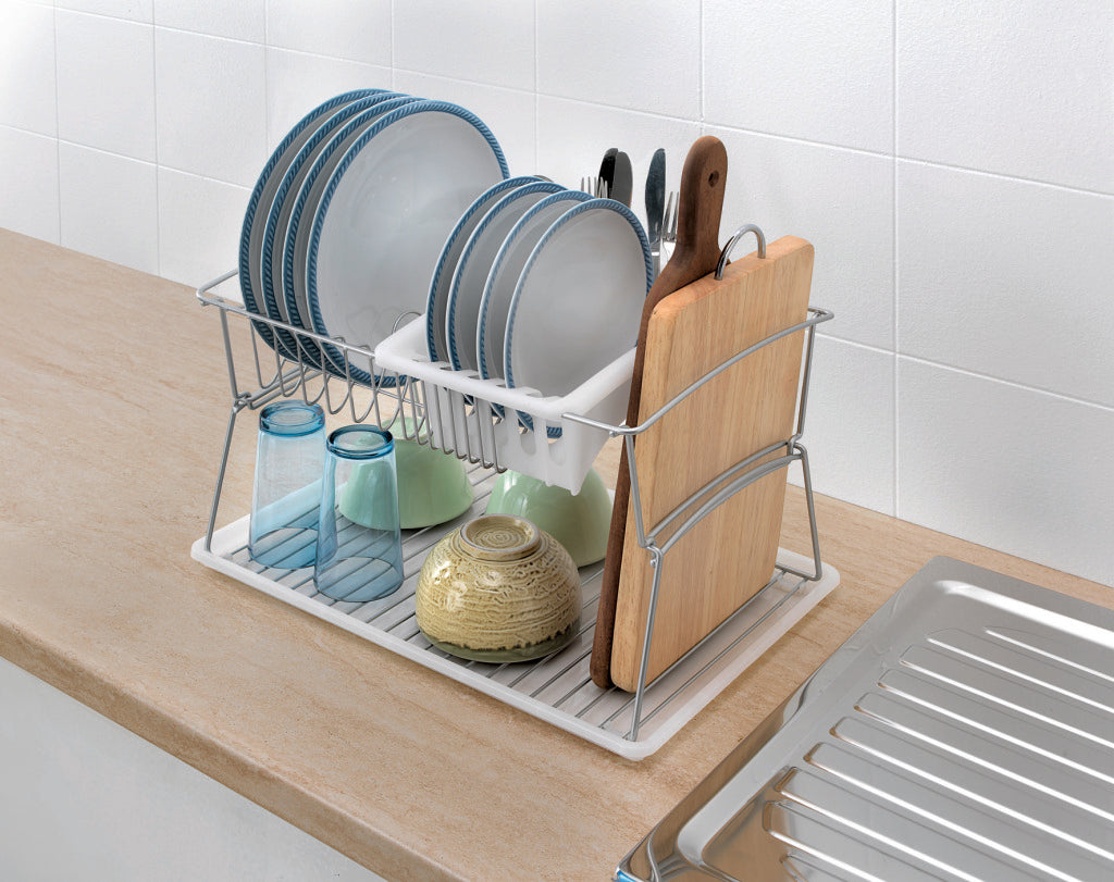 Tomado-Metaltex Tomado-Metaltex Silber Abtropffläche 45x31x28cm 2 Etagen