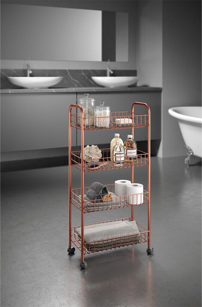 Metaltex Metaltex Trolley-Schrank Ascona 84x41cm Stahl Kupfer