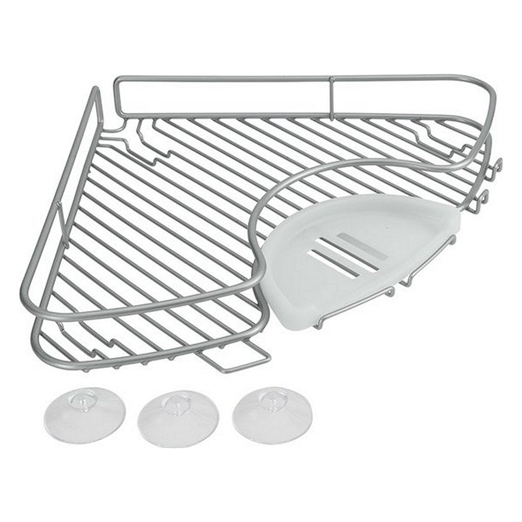 Metaltex Eckregal 29x4 cm silber