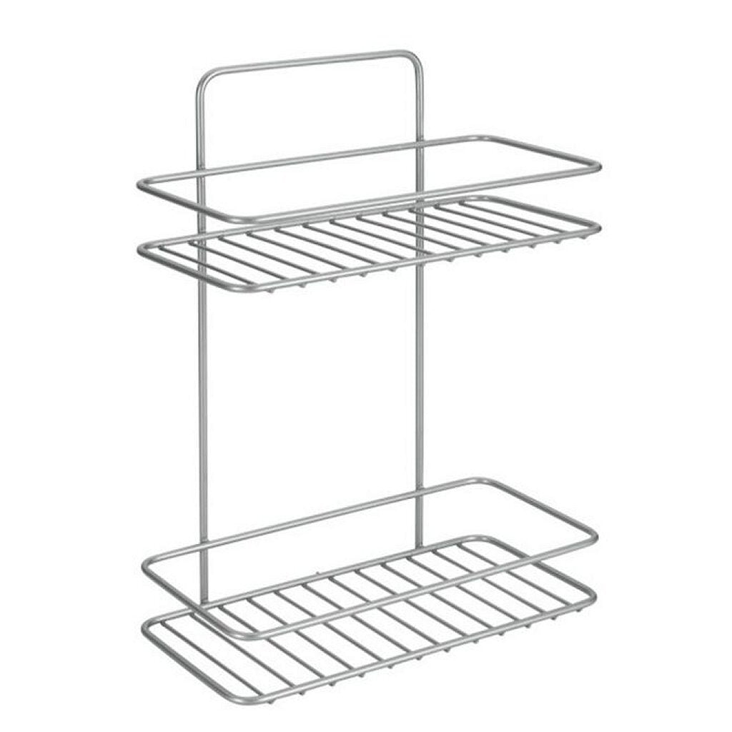 Tomado-Metaltex Tomado Metaltex Reflex Badezimmerregal 2 Ebenen silbergrau