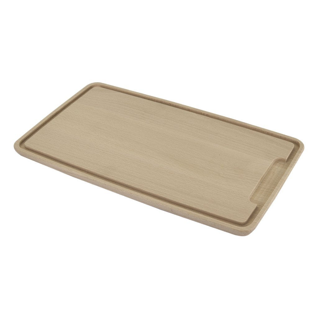 Metaltex Buchenholz-Schneidebrett mit Nut 39x23 cm
