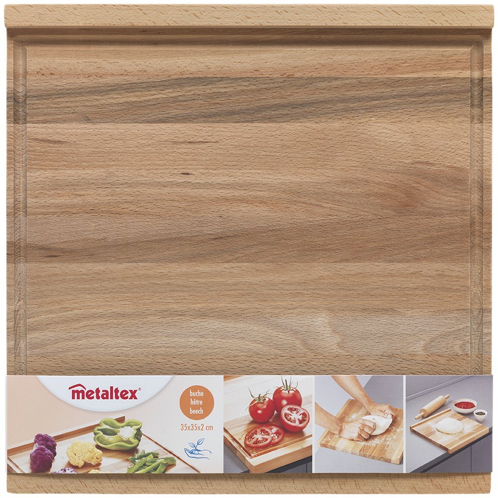 Metaltex Buchenholzdiele 35x35x2 cm