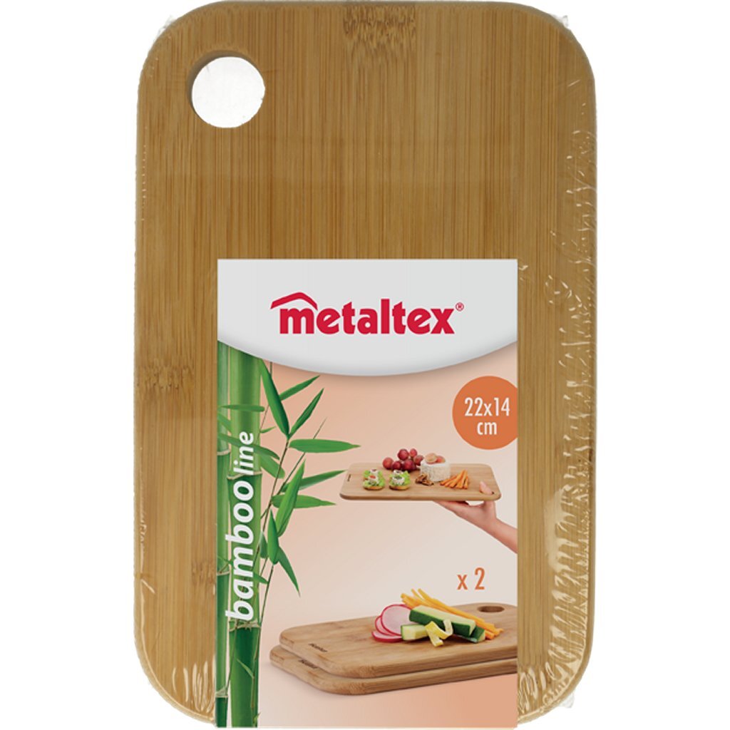 Metaltex Bambusbretter 22x14x1 cm 2 Stück