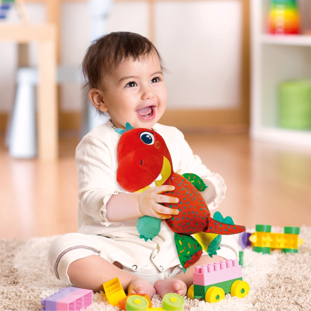 Clementoni Baby, mein kleines Dino-Kuscheltier + Sound