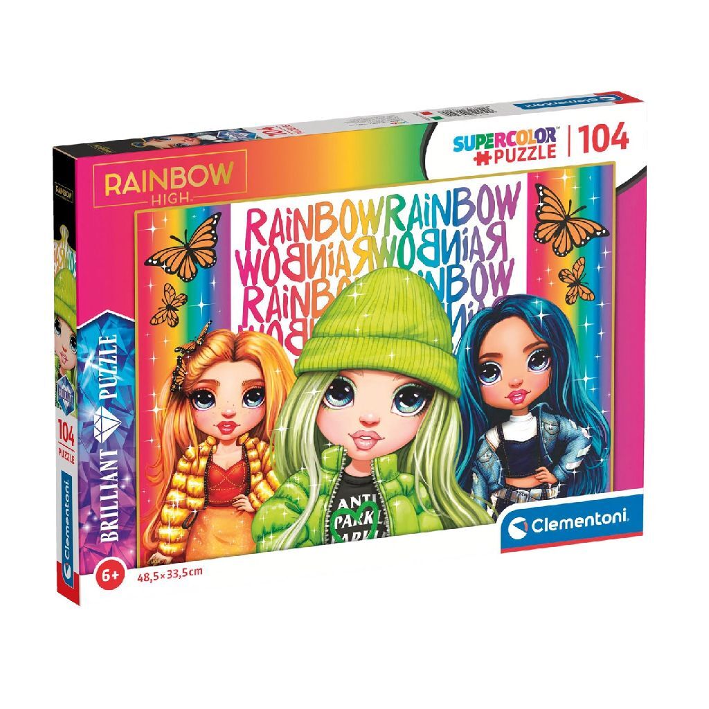 Clementoni Supercolour Puzzle Regenbogen hoch 104 Teile