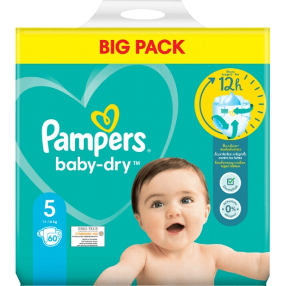 Pampers Pampers Baby Dry Größe 5 11-16 kg 60 Windeln