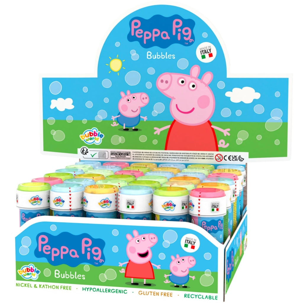 Peppa Pig Seifenblasengebläse 60 ml Display 36 Stück