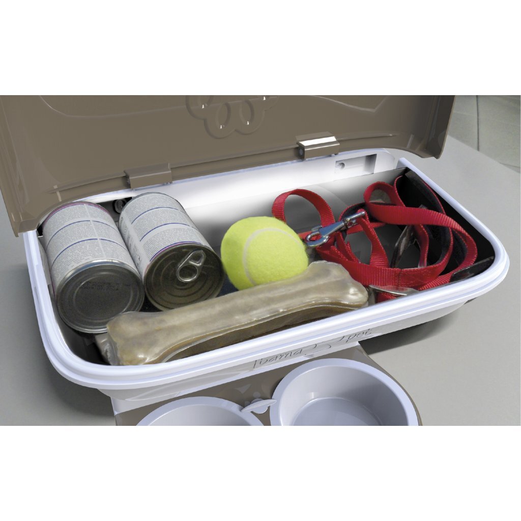 Bama Futternapf für Hunde, 48 x 27 x 42 cm, Taupe