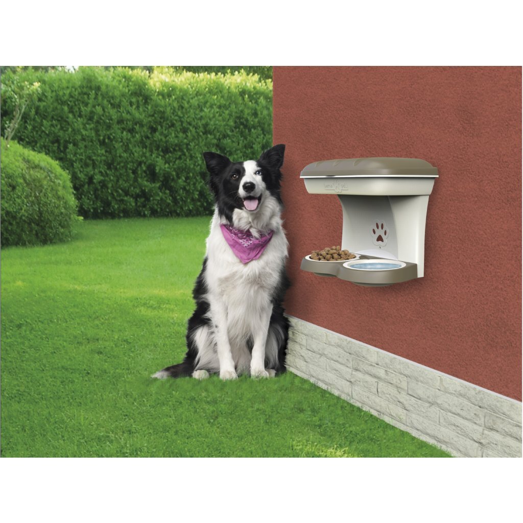 Bama Futternapf für Hunde, 48 x 27 x 42 cm, Taupe