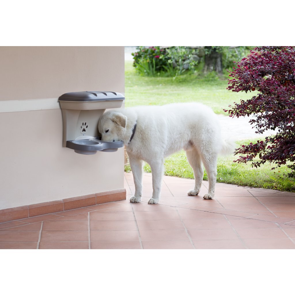 Bama Futternapf für Hunde, 50 x 29 x 52 cm, Taupe