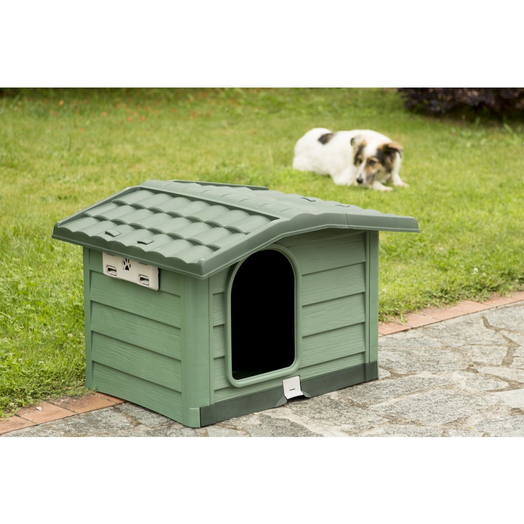 Bama Pet Cuccia Hundehütte 110x94x77 cm grün
